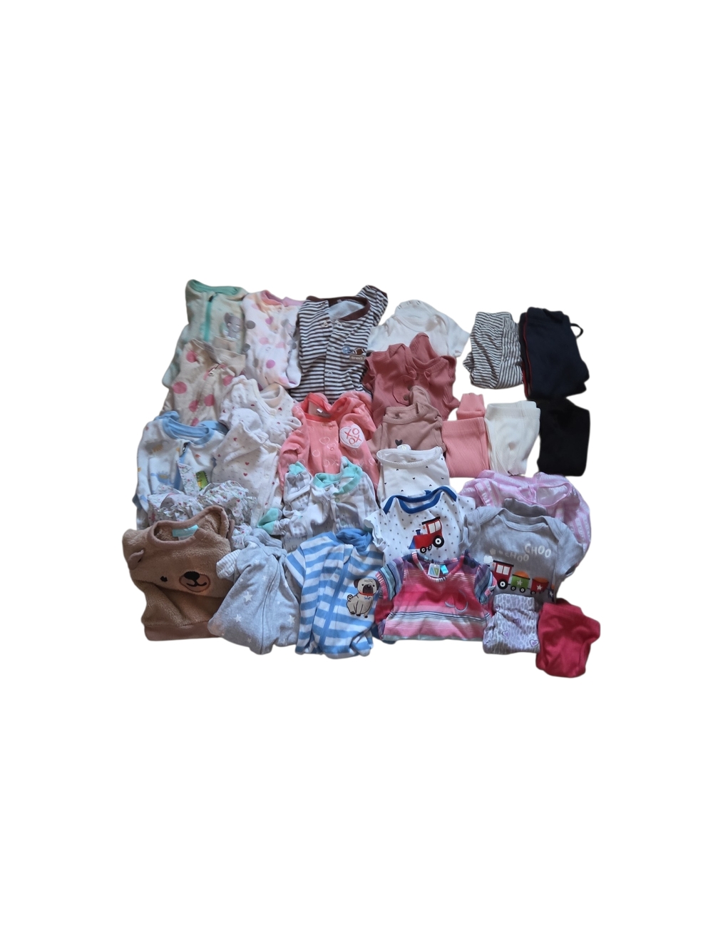 3 Month - Baby  Bundle One-Piece Assorted Pink Blue White Cream Gray Set